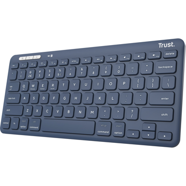 TRUST Tipkovnica Lyra, univerzalna, bežična/Bluetooth, QWERTY US engleska, plava