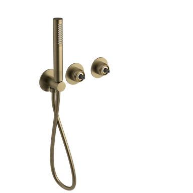 SAPHO Ugradbeni tuš set ULTRAMIX s ručnim tušem, 2 izlaza, mat zlato