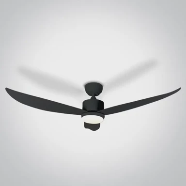ONE LIGHT Stropni ventilator 35w led 22w cctv ip20 230v crni dm6302/b/v