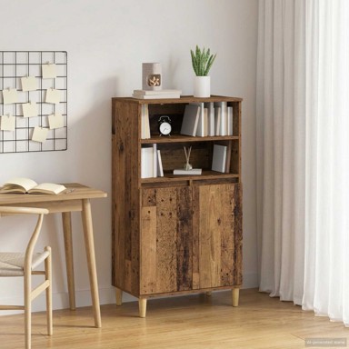 Visoka komoda 60 x 36 x 110 cm od konstruiranog drva, boja hrasta