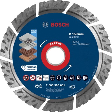 BOSCH Disk za rezanje Multi Material Diamant 150x22.23x2.4x12, Expert