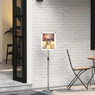 Stalak za sajmove, aluminij, 25 x 25 x 125 cm, srebrni