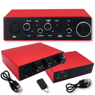USB audio sučelje s dva ulaza 16 bit 48 V za gitaru i mikrofon