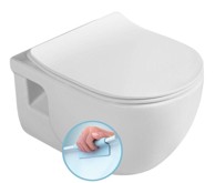 SAPHO WC školjka stojeća BRILLA, rimless, 36.5x53 cm, bijela keramika