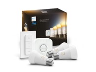PHILIPS Pametni komplet Hue Starter kit, 3 žarulje E27 A60 8W + dimmer + bridge