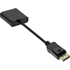 INLINE VGA na DisplayPort adapter kabel 0,15 m, crni