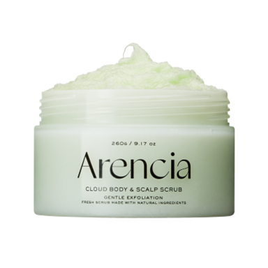 ARENCIA Piling za tijelo i vlasište Fresh Cloud Body & Scalp Scrub Geranium & Prim Rose 260 g