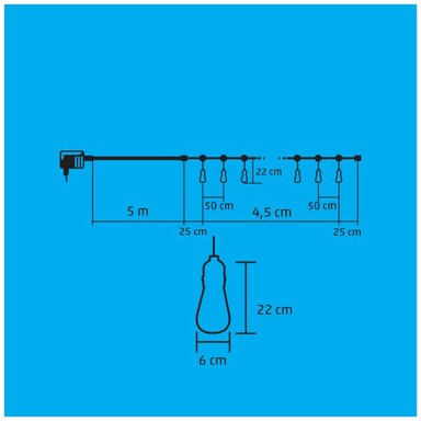 HOME LED rasvjeta, 10 žarulja, LPL 10 PAPAYA