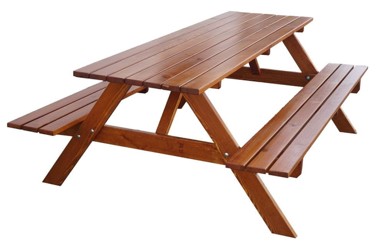 ROJAPLAST Vrtna garnitura Piknik set, 180 cm, lakirana