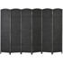 HOMESTAR Pregrada za sobu, sklopiva, 6 panela, 240x16x170 cm, crna