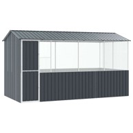 Kavez za ptice 215×78×200 cm od pocinčanog čelika, antracit