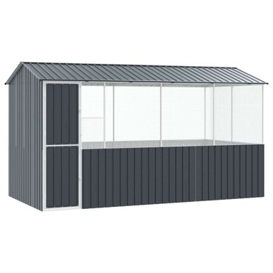 Kavez za ptice 215×78×200 cm od pocinčanog čelika, antracit