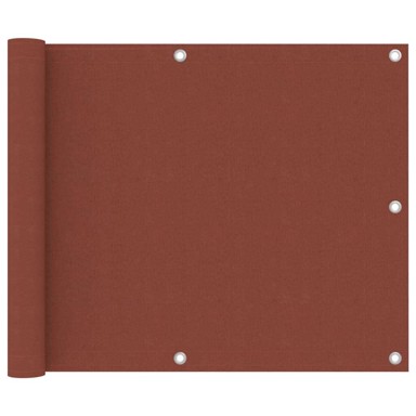 Balkonski zastor 75 x 300 cm Oxford, terakota
