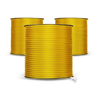 DQ-PP gumeno uže s kukama, 4 mm, 20 m, žuto