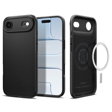 SPIGEN Futrola Thin Fit, iPhone 17 Air, MagSafe, crna