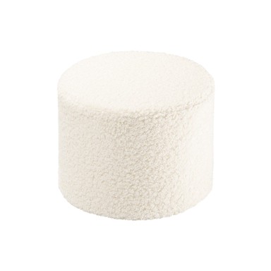 WIGIWAMA Krem dječji tabure od bouclé tkanine