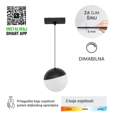GREEN TECH LED magnetna svjetiljka MG15-6W-3CCT, 6 W, 3CCT