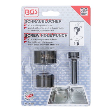 BGS Probijač s navojem, 32mm