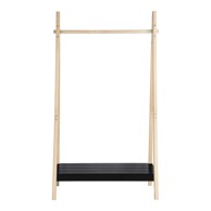 HOUSE NORDIC Crni stalak za odjeću od punog drveta paulovnije Torino