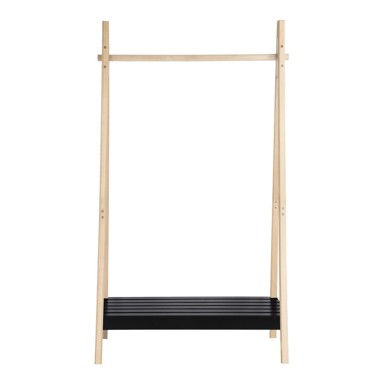 HOUSE NORDIC Crni stalak za odjeću od punog drveta paulovnije Torino