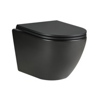 STIL WC školjka Remi Rimless, viseća, crna
