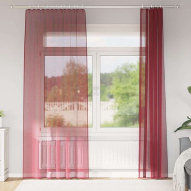 Gotove zavjese 140x225 cm 2kom, crvene