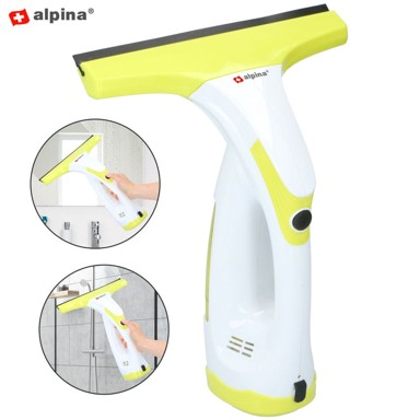 ALPINA Bežični čistač prozora, punjiva baterija, spremnik za vodu 700 ml, bijeli
