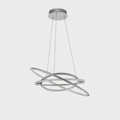 NOVA LUCE Visilica Livorno NL8107401, LED 53 W, 3000 K, 5071 lm, IP20, kromirana