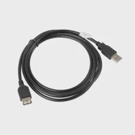 LANBERG USB produžni kabel 2.0, AM-AF, crni, 1.8m