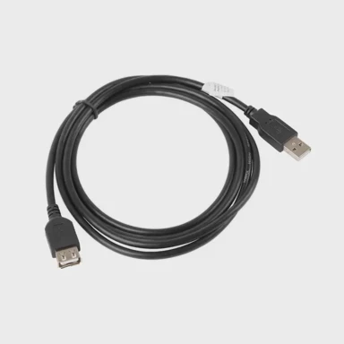LANBERG USB produžni kabel 2.0, AM-AF, crni, 1.8m