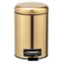 WENKO Kanta za smeće od nehrđajućeg čelika s pedalom u zlatnoj boji 3 l Leman 