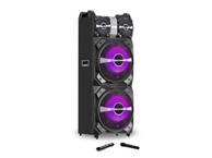 AKAI Karaoke zvučnik DJ-T5, 300W, DJ mikseta, EQ, FM, dual ulazi, daljinski, bežični mikrofon, crni