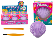 Arheološki set: Sirena u školjci, čekić i četka