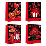 Poklon vrećica, 24x8x18 cm, srca