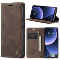 CASE ME Luxury Preklopna futrola za Samsung A16 Tamno smeđa
