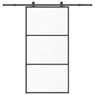 Klizna vrata s okovom od ESG stakla i aluminija 102x205 cm