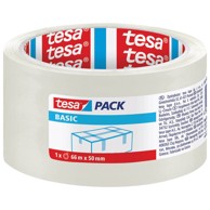 TESA Ljepljiva traka, Basic Hot Melt, 50 mm x 66 m, prozirna
