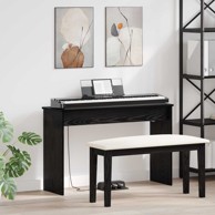 Stalak za klavijaturu, 100 x 32 x 64 cm, drvo, crni hrast