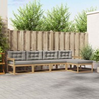 Set vanjskih sofa, 4 kom, poliester, bijelo-svjetlosiva