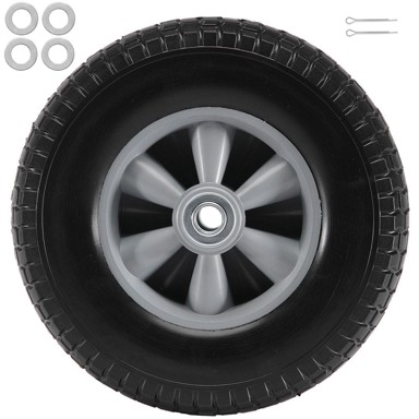 VEVOR Tvrdi PU kotač otporan na probijanje 25,4x25,4x6,4 cm set od 2 komada