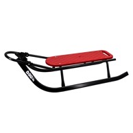 DOOD Dječje metalne sanjke s naslonom, crvene
