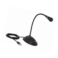 DELOCK USB mikrofon s fleksibilnim vratom, crni