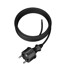 Kabel za napajanje s ravnim utikačem 5 m 3 x 1 mm² 16 A IP44, crni
