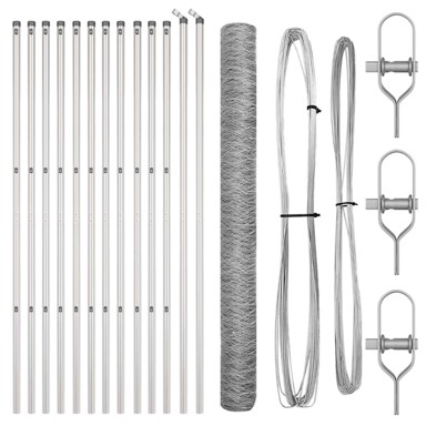 Set ograde set od 2 25x1.5 m, pocinčani čelik