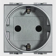 BTICINO Utičnica 2m šuko 2p+e 10/16a srebrna nt4141