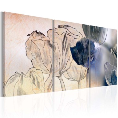 Slika Sketch of Tulips 60x30