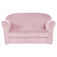 ROBA Svijetlo ružičasti baršunast dječji kauč 78 cm Lil Sofa 