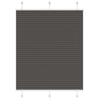 Roleta plisirana, 110x100 cm, širina tkanine 109,4 cm, crna