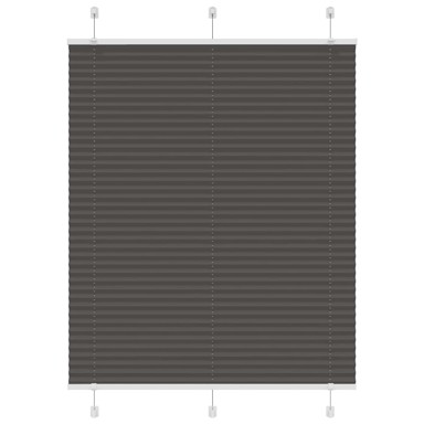 Roleta plisirana, 110x100 cm, širina tkanine 109,4 cm, crna