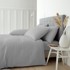 CATHERINE LANSFIELD Posteljina Brushed flanelska za bračni/produženi krevet 230x220 cm siva
